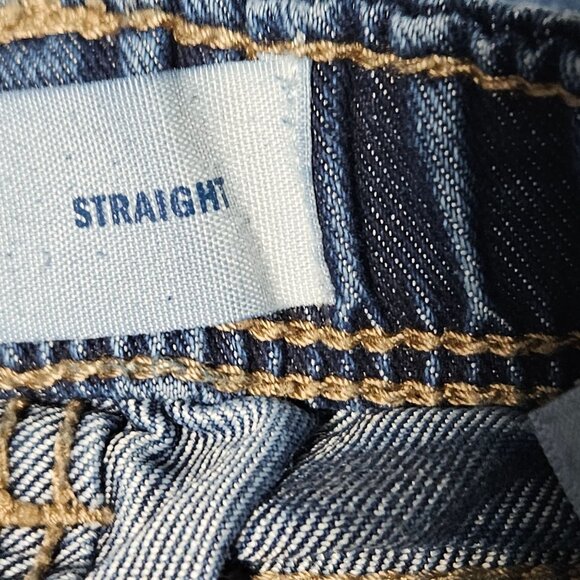 Old Navy Straight Toddler Jeans Size 18-24 Months Dark Wash Denim Pants Baby - Picture 4 of 5